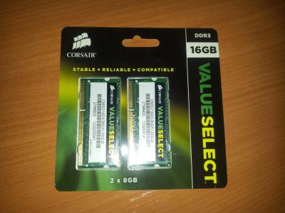 Лот: 3539109. Фото: 1. Corsair 16GB (8х2) DDR3 для ноутбука. Оперативная память