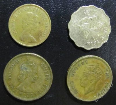 Лот: 549324. Фото: 1. Набор из 4-х монет Гонг-Конга... Азия