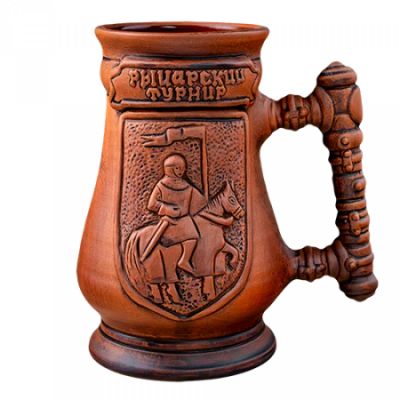 Лот: 14586254. Фото: 1. Кружка большая глиняная "Рыцарский... Кружки, стаканы, бокалы
