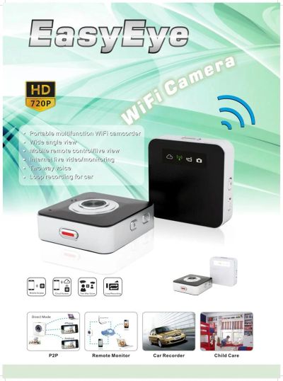 Лот: 1715718. Фото: 1. Wi-Fi камера HD 720 P размер 48х48х15... Видеонаблюдение