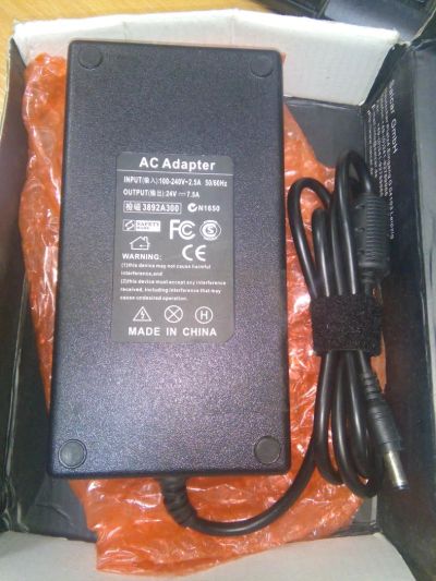 Лот: 8221661. Фото: 1. Блок питания 24V 7.5A 180W. Штекер... Зарядные устройства
