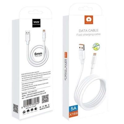 Лот: 22145580. Фото: 1. Кабель WUW X169 USB->Lighting... Дата-кабели, переходники