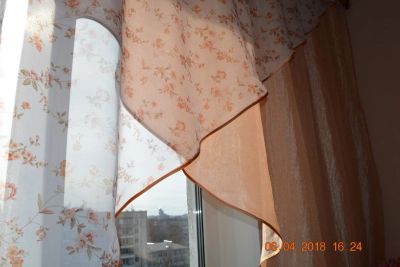 Лот: 11304201. Фото: 1. Шторы на кухню (новые). Шторы, тюль