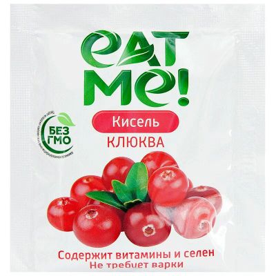 Лот: 23718134. Фото: 1. Eat Me! Кисель без сахара Клюква... Лекарства