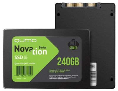 Лот: 9560652. Фото: 1. SSD диск 240 gb Qumo Novation... SSD-накопители