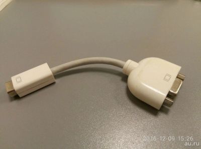 Лот: 8760461. Фото: 1. Apple Mini DVI to VGA Adapter... Шлейфы, кабели, переходники