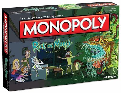 Лот: 15665918. Фото: 1. Монополия Рика и Морти (английское... Настольные игры, карты