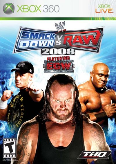 Лот: 10209817. Фото: 1. Smack Down vs Raw 2008, лицензионный... Игры для консолей