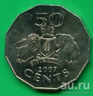 Лот: 8753821. Фото: 1. Свазиленд 50 центов 2007 (з45). Африка