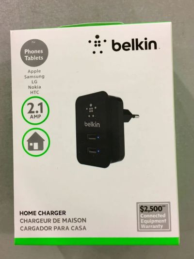 Лот: 22151484. Фото: 1. СЗУ BELKIN BLK-F8JO17E 5V-1A. Зарядные устройства, блоки питания, адаптеры сетевые для смартфонов