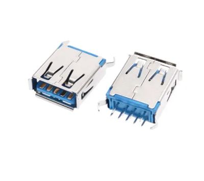 Лот: 25531237. Фото: 1. Гнездо USB 3.0 180° на плату. Разъёмы