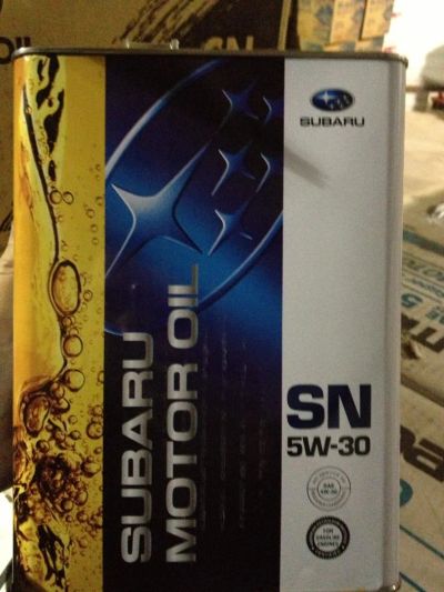 Лот: 7120493. Фото: 1. Subaru motor oil 5W-30 SN/Масло... Масла, жидкости
