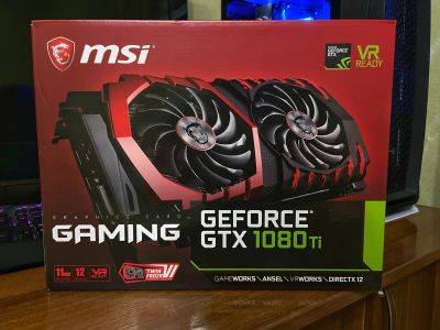 Лот: 17564946. Фото: 1. Видеокарта MSI GTX 1080 Ti Gaming... Видеокарты