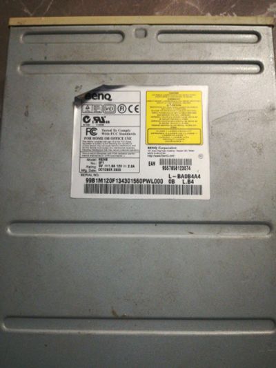 Лот: 14908967. Фото: 1. Раритетный дисковод cd-rw benq... Приводы CD, DVD, BR, FDD