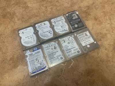 Лот: 23955720. Фото: 1. Жесткие Диски 8шт одним лотом. Жёсткие диски (HDD)