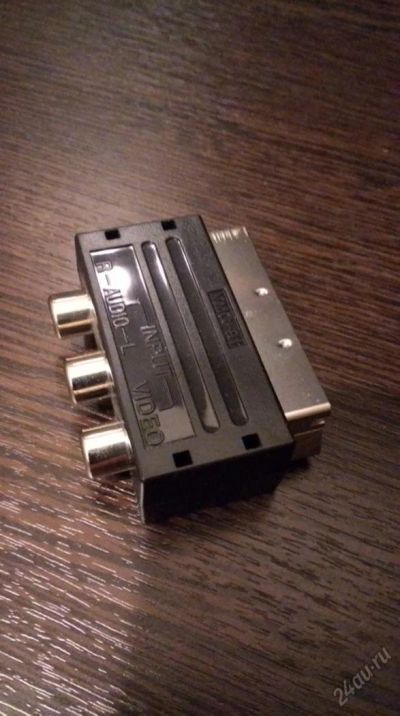 Лот: 7959649. Фото: 1. Переходник RCA - Scart. Шнуры, кабели, разъёмы
