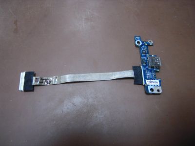 Лот: 15460819. Фото: 1. USB разъем на плате с шлейфом... Шлейфы, кабели, переходники