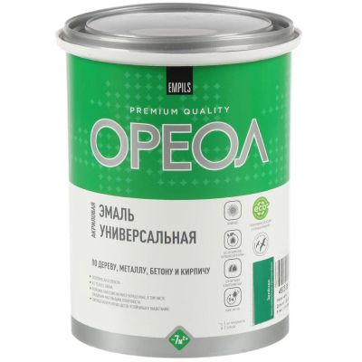 Лот: 25355209. Фото: 1. Эмаль Ореол, для внутренних и... Краски, лаки, растворитель