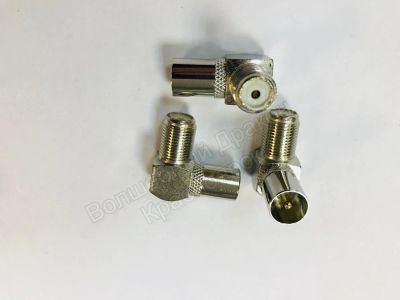 Лот: 11527288. Фото: 1. Переходник гн, " F " - шт, TV... Шнуры, кабели, разъёмы