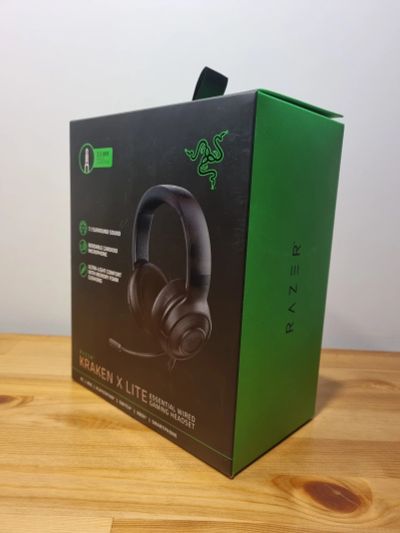 Лот: 17892548. Фото: 1. RAZER Kraken X Lite Гарнитура... Наушники, гарнитуры