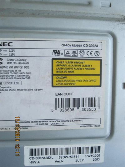 Лот: 3506004. Фото: 1. Привод NEC cd3002a. Приводы CD, DVD, BR, FDD