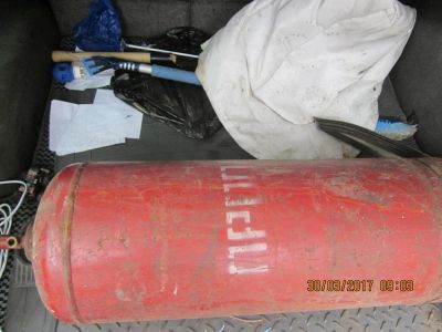 Лот: 9369194. Фото: 1. Баллон пропан 50 литров, с остатками... Баллоны, газ в баллонах