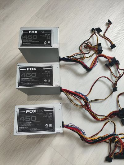 Лот: 20132933. Фото: 1. 450W Foxline FZ-450 (24+4) новый. Корпуса, блоки питания