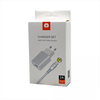 Лот: 22145573. Фото: 1. СЗУ WUW T-47 1*USB 2A+Type-C... Зарядные устройства, блоки питания, адаптеры сетевые для смартфонов