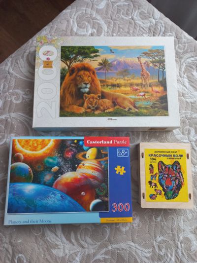 Лот: 19985461. Фото: 1. Пазлы одним лотом. Пазлы