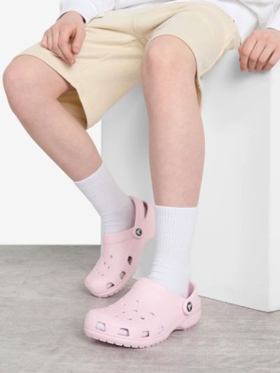 Лот: 25368924. Фото: 1. Сабо для девочек Crocs, Розовый. Шлепанцы, сланцы