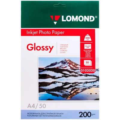 Лот: 25010720. Фото: 1. Бумага Lomond 200 г/м2, А4, глянцевая... Бумага
