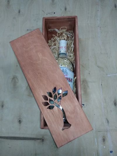 Лот: 12249696. Фото: 1. Коробка / ящик для вина (подарочный... Подарочная упаковка