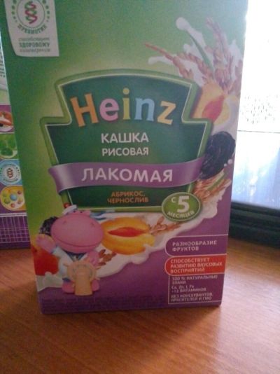 Лот: 9407695. Фото: 1. Каша лакомка Heinz рисовая. Детское питание