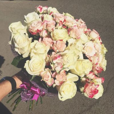 Лот: 7504225. Фото: 1. микс из одноголовой и кустовой... Свежие цветы