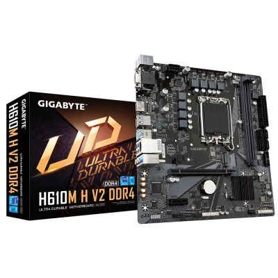 Лот: 20934668. Фото: 1. Gigabyte H610M H V2 DDR4 LGA 1700... Материнские платы