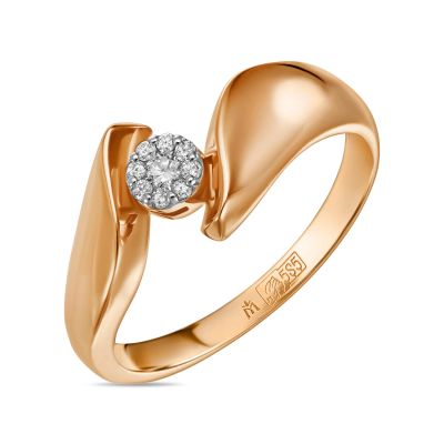 Лот: 24648462. Фото: 1. Кольцо с бриллиантами. Кольца, перстни