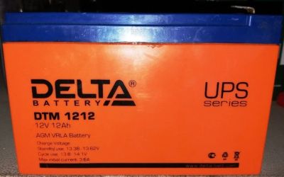 Лот: 13970628. Фото: 1. Аккумулятор DELTA DTM 12v 12Ah... ИБП, аккумуляторы для ИБП