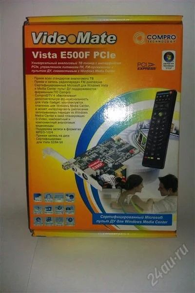 Лот: 1418737. Фото: 1. Compro VideoMate Vista E500F. ТВ-тюнеры и карты захвата