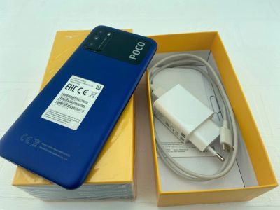 Лот: 18840497. Фото: 1. Смартфон Xiaomi Poco M3 4/64 Blue... Смартфоны