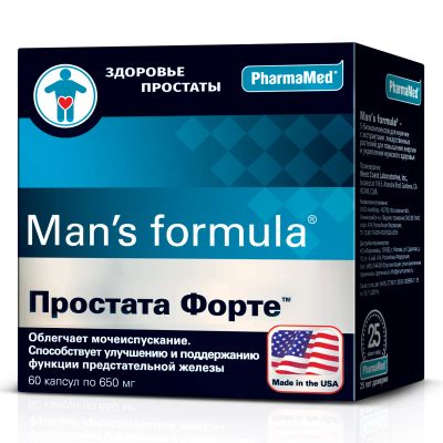 Лот: 23988920. Фото: 1. Мен-с формула Простата Форте капс... Народная медицина, БАДы