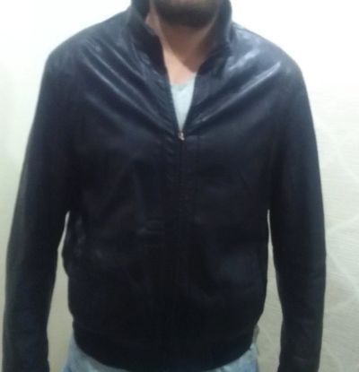 Лот: 11905660. Фото: 1. Куртка кожаная. Верхняя одежда