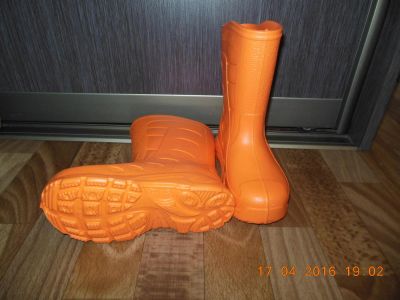 Лот: 7346619. Фото: 1. НОВЫЕ!!! Сапоги оранжевые ЭВА... Сапоги