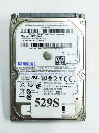 Лот: 18861773. Фото: 1. Жесткий диск SATA-II 2,5 Samsung... Жёсткие диски (HDD)