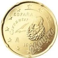 Лот: 5946401. Фото: 1. 20 евро центов 1999 г Испания. Европа