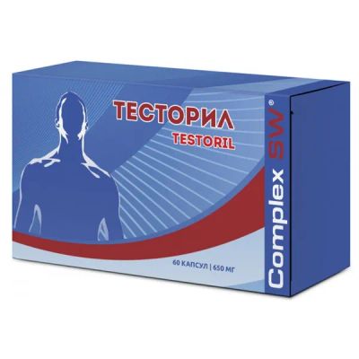 Лот: 24575846. Фото: 1. Тесторил капс. 650мг №60 БАД. Народная медицина, БАДы