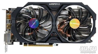 Лот: 12968230. Фото: 1. Gigabyte R9 380 WindForce 2X. Видеокарты