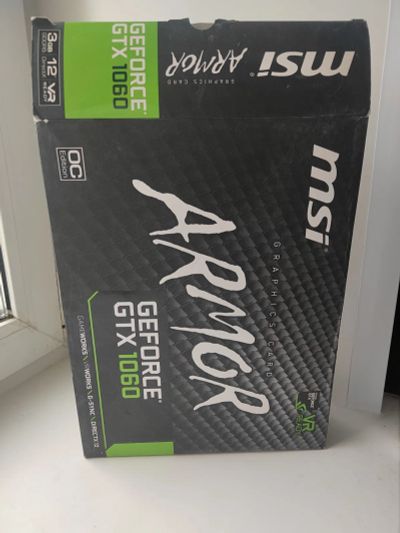 Лот: 21772558. Фото: 1. Упаковка от видеокарты msi 1060. Видеокарты