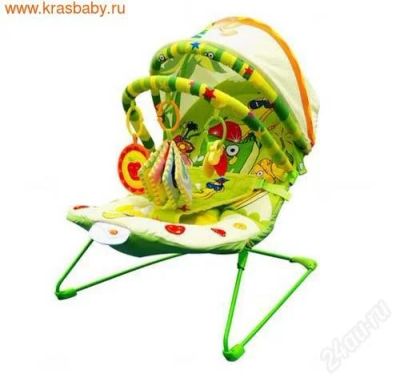 Лот: 2056615. Фото: 1. Шезлонг с виброукачиванием BR90009... Ходунки, прыгунки, качели