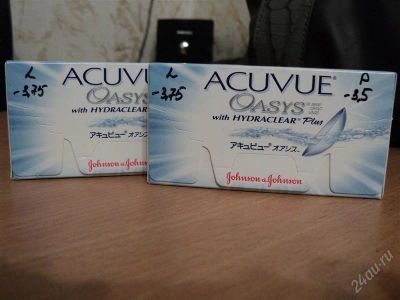 Лот: 1538801. Фото: 1. упаковка контактных линз ACUVUE... Контактные линзы