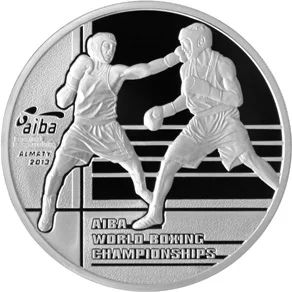 Лот: 6843864. Фото: 1. Казахстан 100 тенге 2013 - ЧМ... Страны СНГ и Балтии
